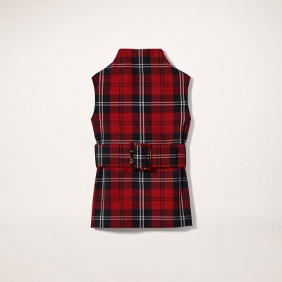 Marc Jacobs - Tartan Sleeveless Top With Belt