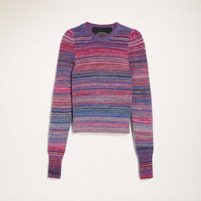 Marc Jacobs - Lurex Stripe Crew Neck Sweater