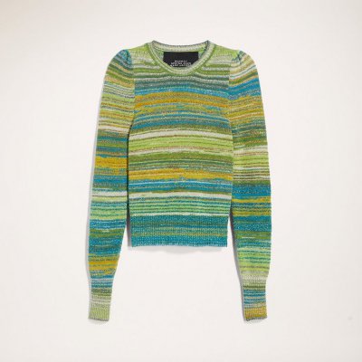 Marc Jacobs - Lurex Stripe Crew Neck Sweater