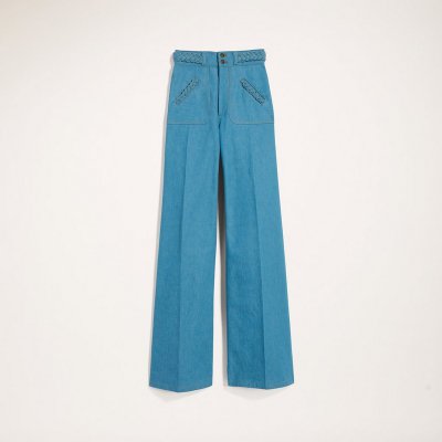 Marc Jacobs - Flared Jean With Braided Waist and Pocket Trim