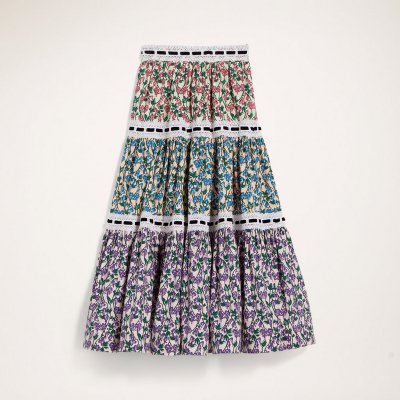 Marc Jacobs - Tiered Prairie Skirt With Lace Trim