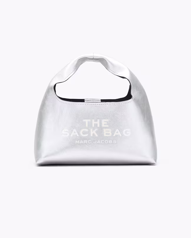 The Metallic Leather Mini Sack Bag
