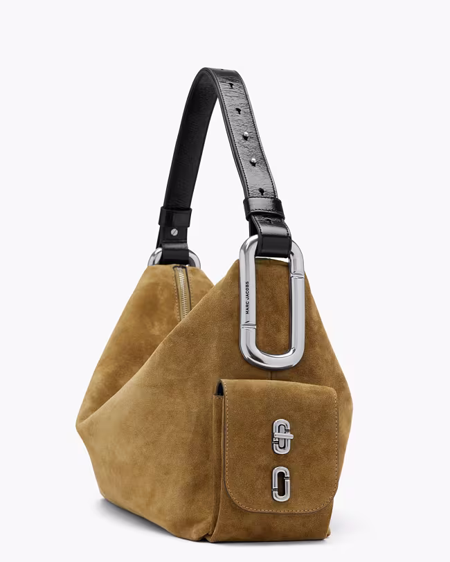 Scene Large Shoulder Bag In Suede