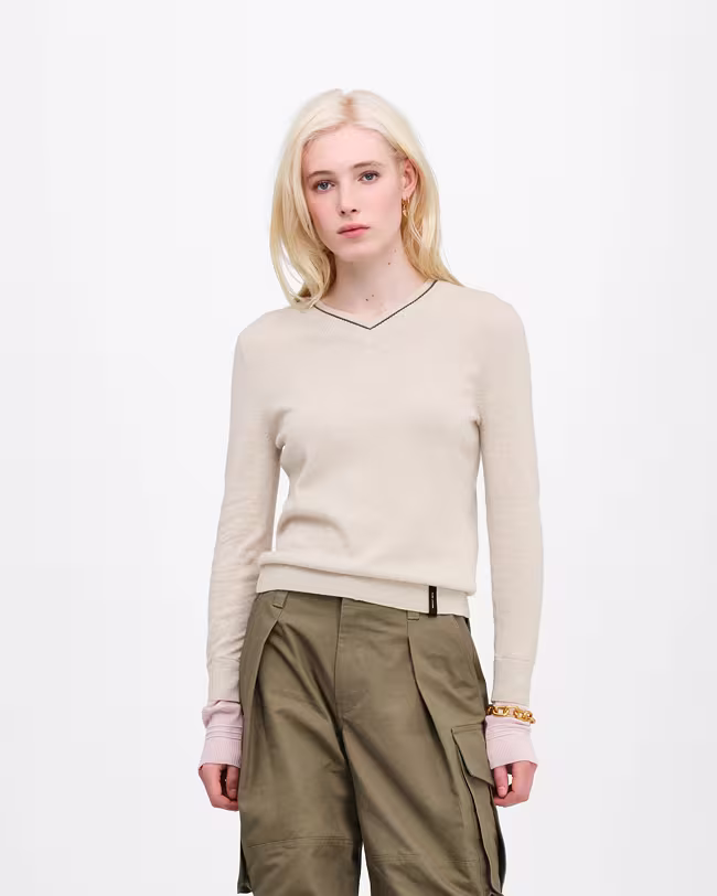 Layered V-Neck Sweater