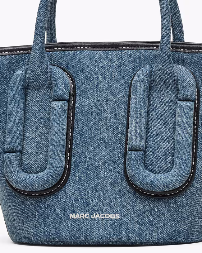 Babe Small Tote In Denim - image 3