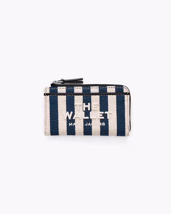 The Stripe Canvas Top Zip Multi Wallet
