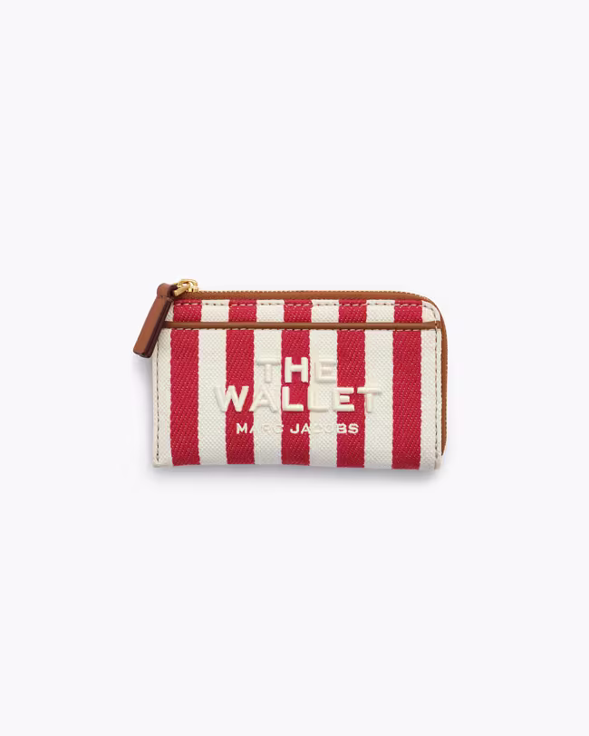 The Stripe Canvas Top Zip Multi Wallet