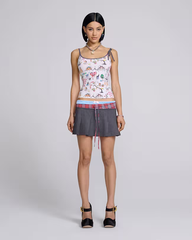 Pleated Boxer Skirt